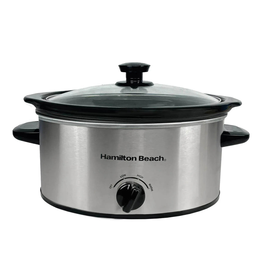 HAMILTON BEACH - The Comfort Cook 3.5L Slow Cooker - Silver - HBSC040S - Kitchenary