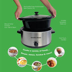 HAMILTON BEACH - The Comfort Cook 3.5L Slow Cooker - Silver - HBSC040S - Kitchenary