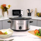 HAMILTON BEACH - The Comfort Cook 3.5L Slow Cooker - Silver - HBSC040S - Kitchenary