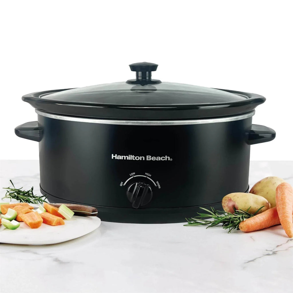 HAMILTON BEACH - The Family Favourite 6.5L Slow Cooker - Black - HBSC070B - Kitchenary