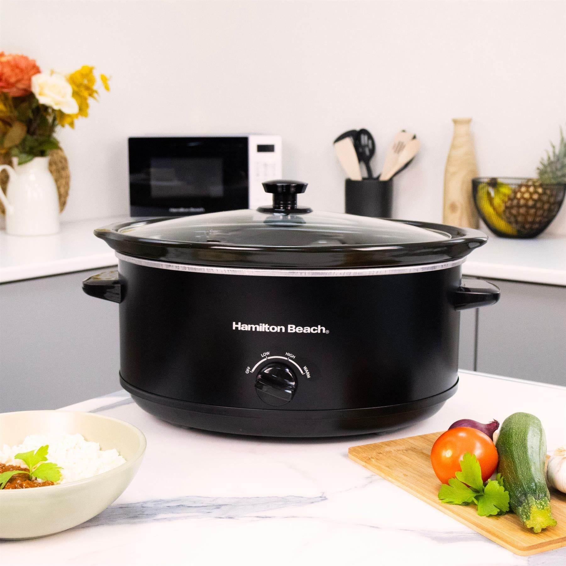 HAMILTON BEACH - The Family Favourite 6.5L Slow Cooker - Black - HBSC070B - Kitchenary