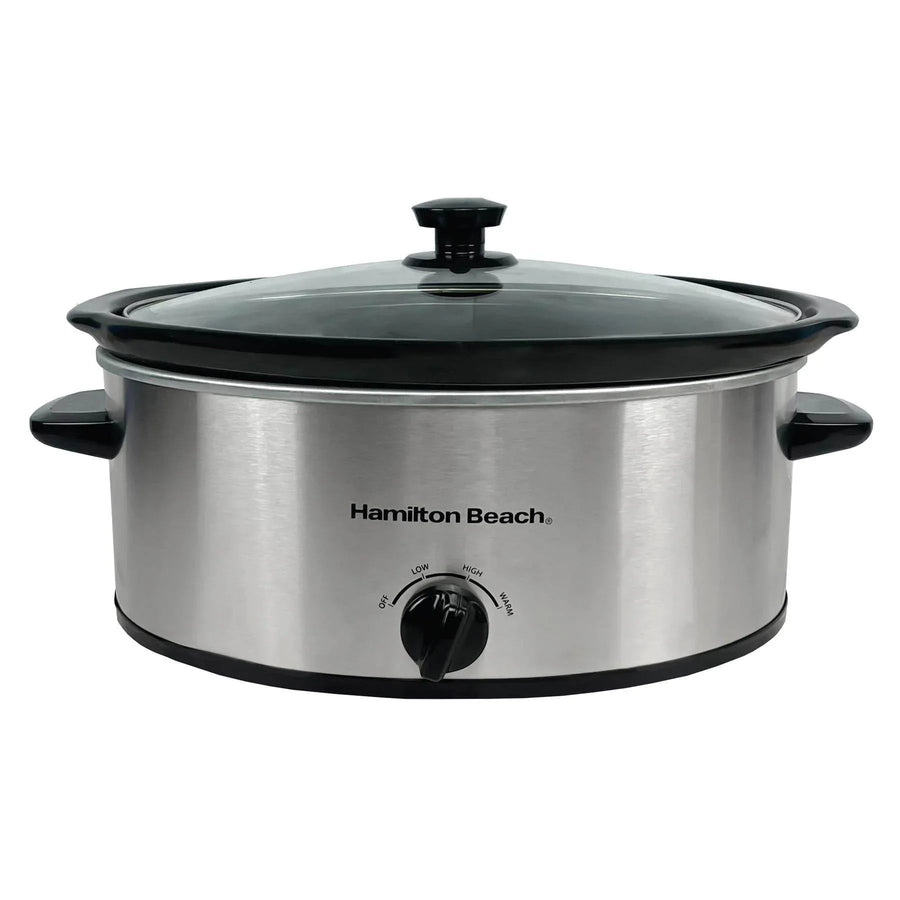 HAMILTON BEACH - The Family Favourite 6.5L Slow Cooker - Silver - HBSC070S - Kitchenary