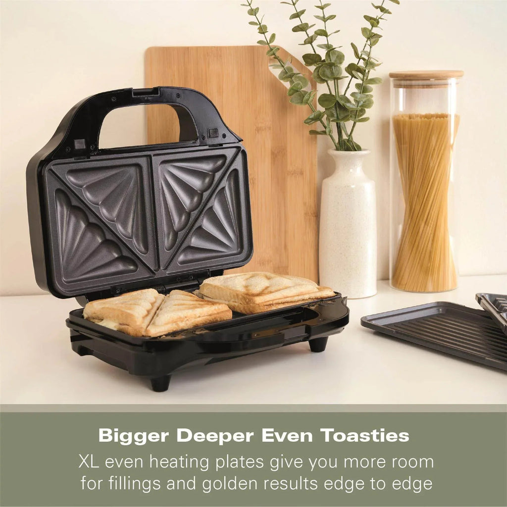 HAMILTON BEACH - XL 4-In-1 Deep Fill Sandwich Maker - Silver - HBSLS2002 - Kitchenary