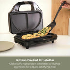 HAMILTON BEACH - XL 4-In-1 Deep Fill Sandwich Maker - Silver - HBSLS2002 - Kitchenary