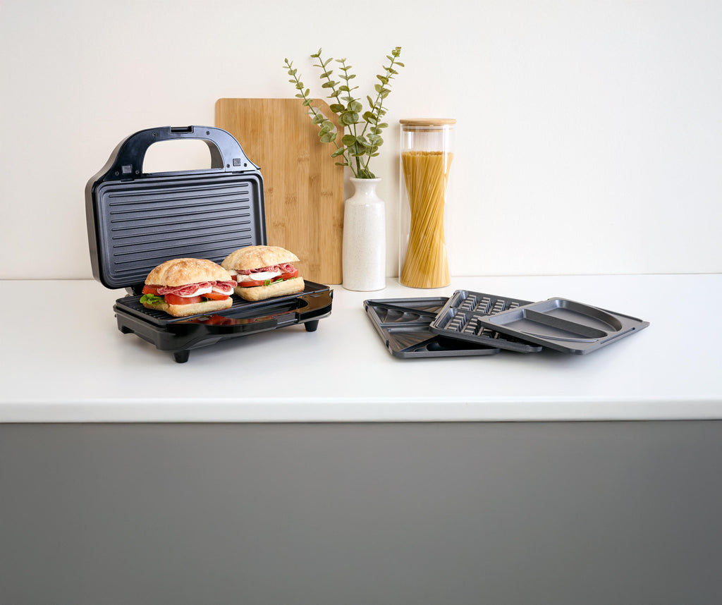 HAMILTON BEACH - XL 4-In-1 Deep Fill Sandwich Maker - Silver - HBSLS2002 - Kitchenary