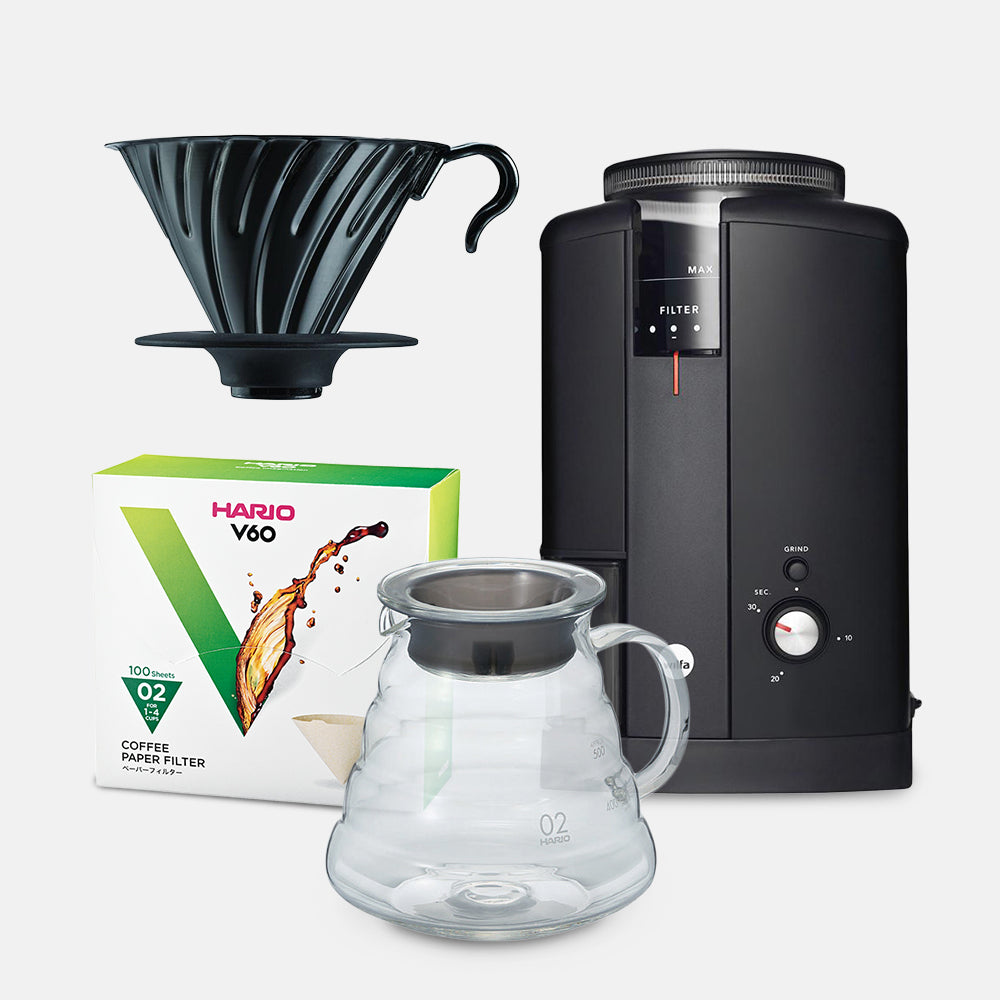 Wilfa x Hario V60 Starter Kit Bundle - Black