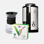 Wilfa x Hario V60 Drip Decanter and Grinder Bundle - Silver