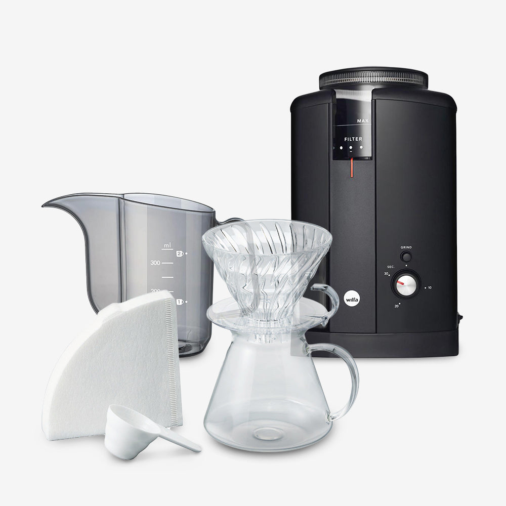 Wilfa x Hario Simply Brewing Kit Bundle - Black
