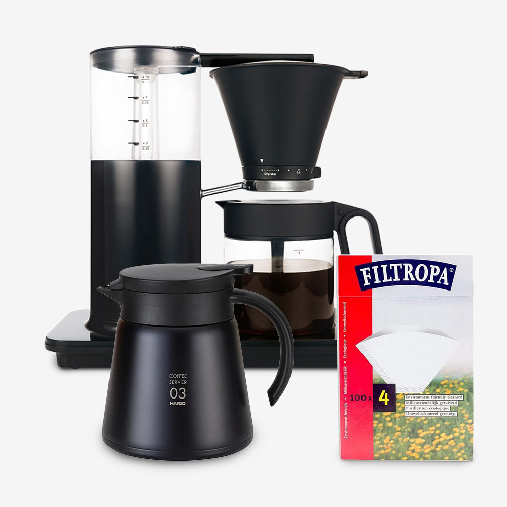 Wilfa Classic Tall x Hario Thermal Server Kit Bundle - Black