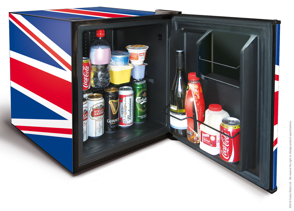 HUSKY - 43L Mini Fridge - Union Jack - HUS-EL193 - Kitchenary