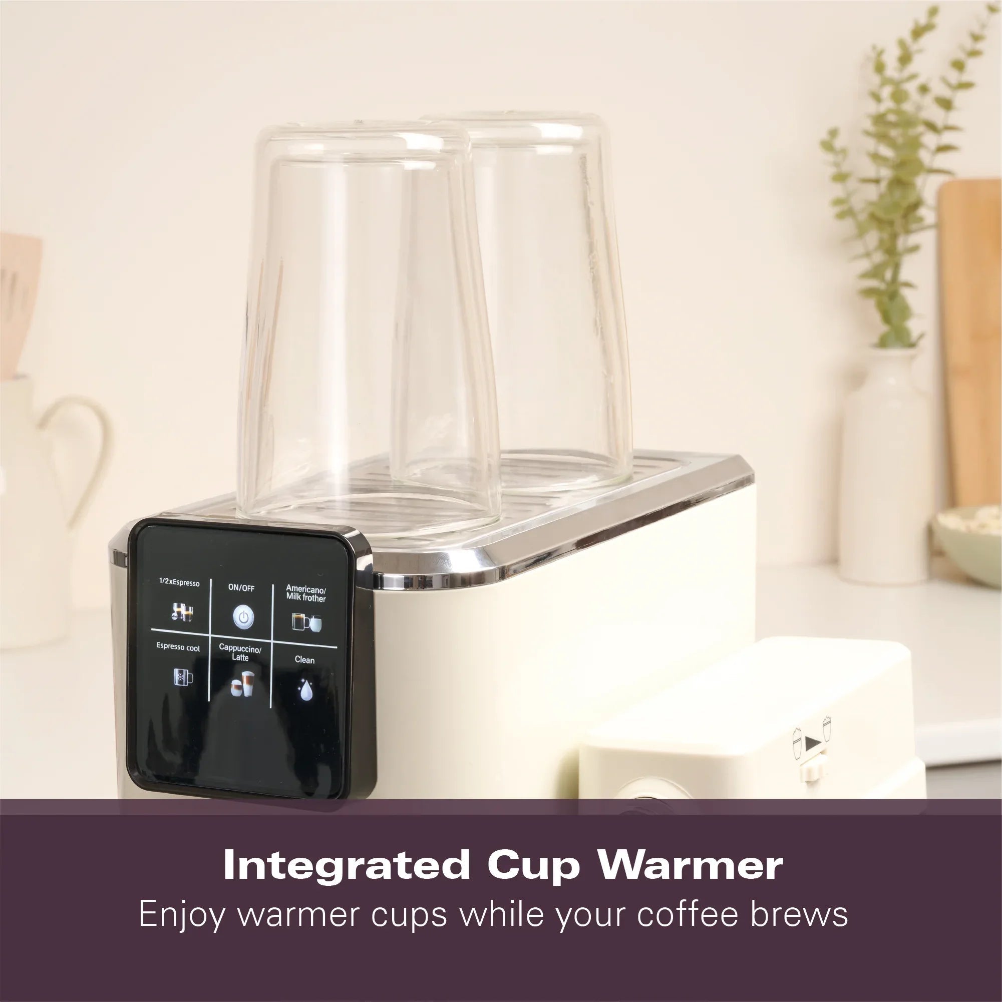 HAMILTON BEACH - BaristaPro+ Touch 8-in-1 Espresso Machine - Cream - HBC7210C - Kitchenary