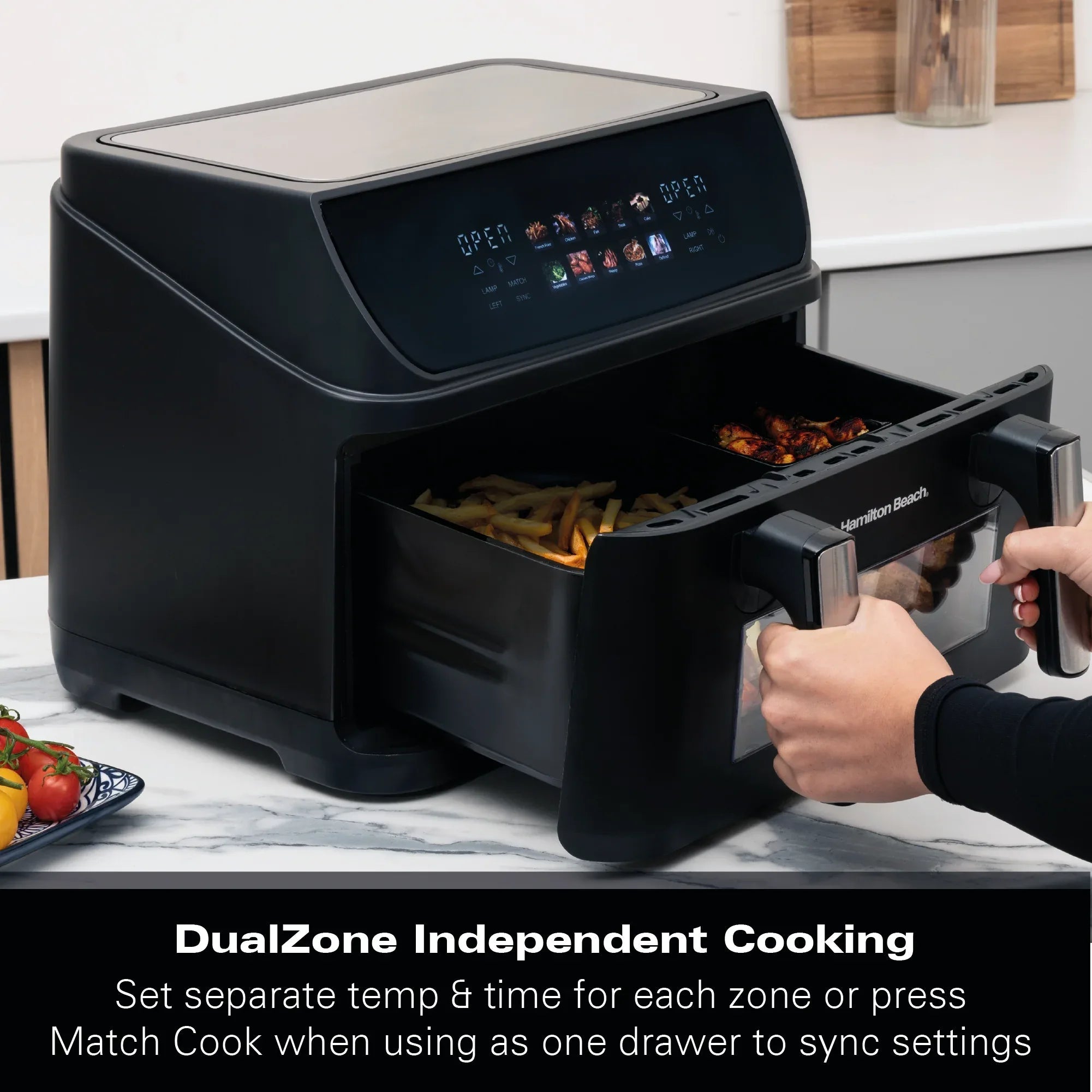 HAMILTON BEACH - FlexiZone 10L Dual Air Fryer - HB983AP - Kitchenary