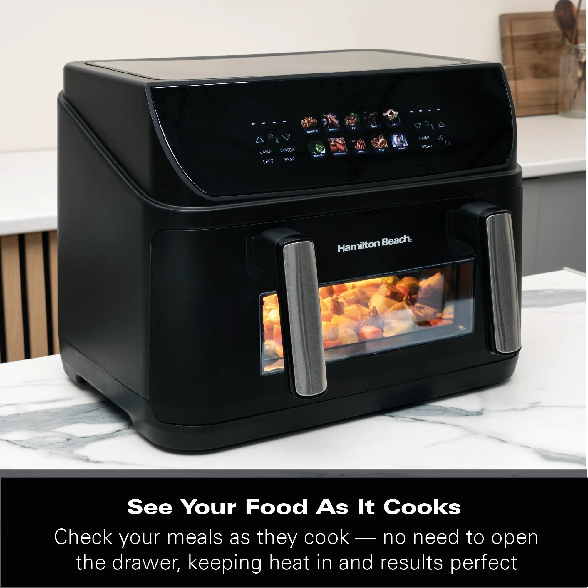 HAMILTON BEACH - FlexiZone 10L Dual Air Fryer - HB983AP - Kitchenary