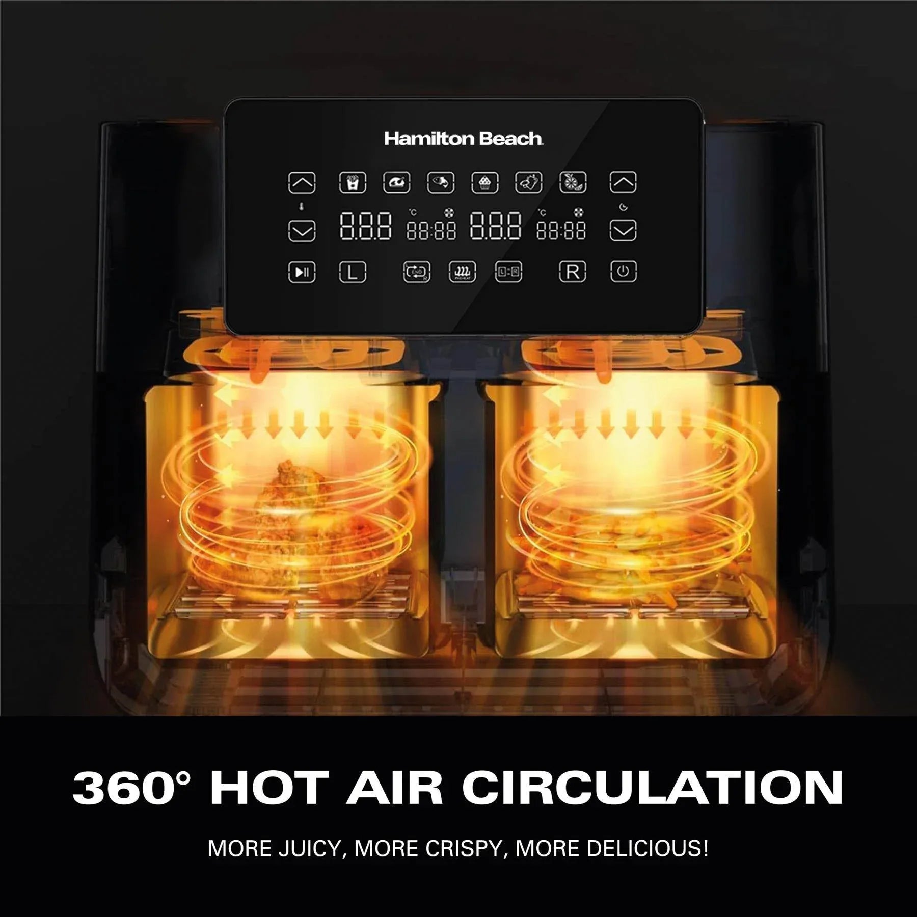 HAMILTON BEACH - HealthyCook 8L Dual Air Fryer - HB4006 - Kitchenary