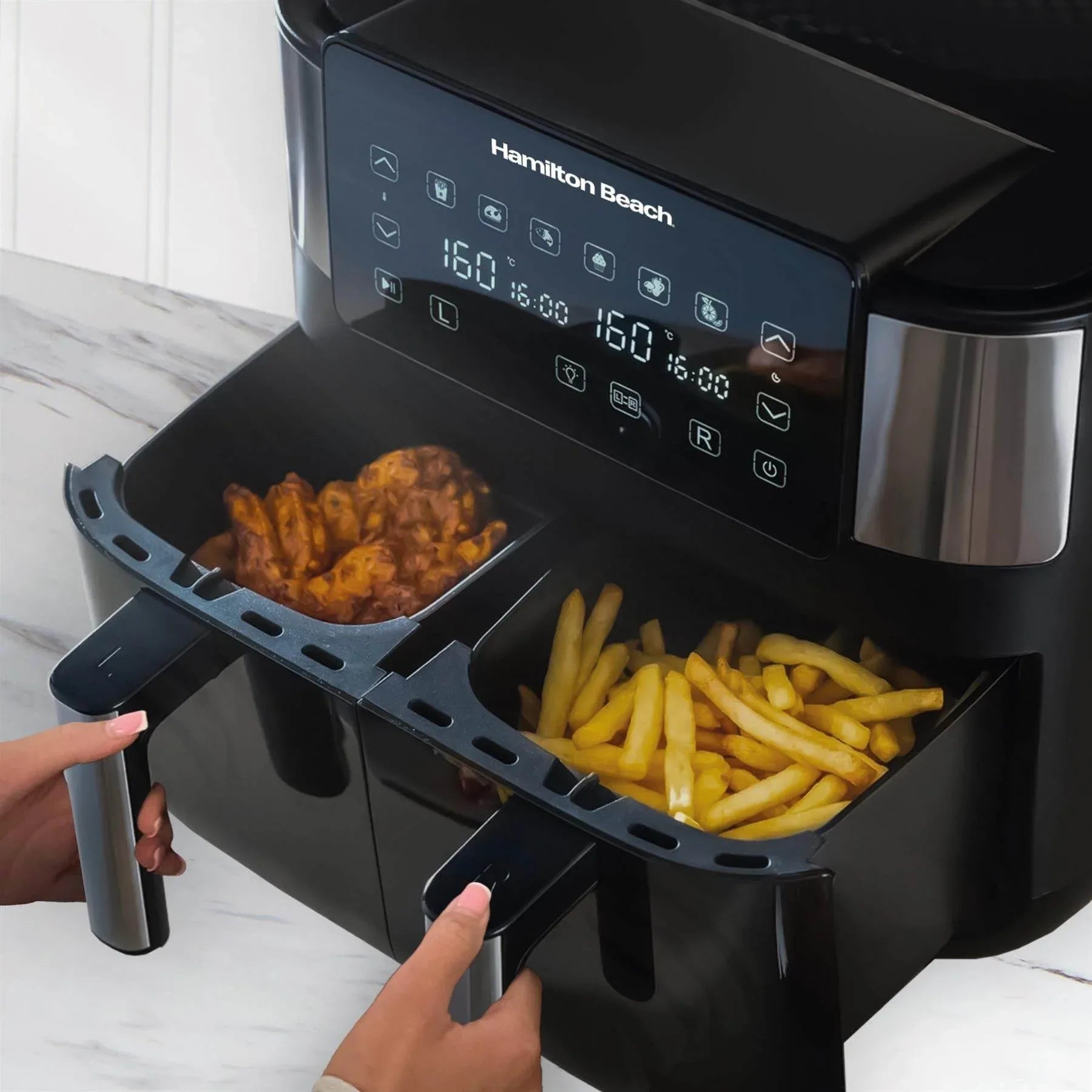 HAMILTON BEACH - HealthyCook 8L Dual Air Fryer - HB4006 - Kitchenary