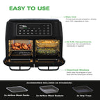 HAMILTON BEACH - VisionCook 11L Digital Dual Air Fryer Oven - HB2116A - Kitchenary