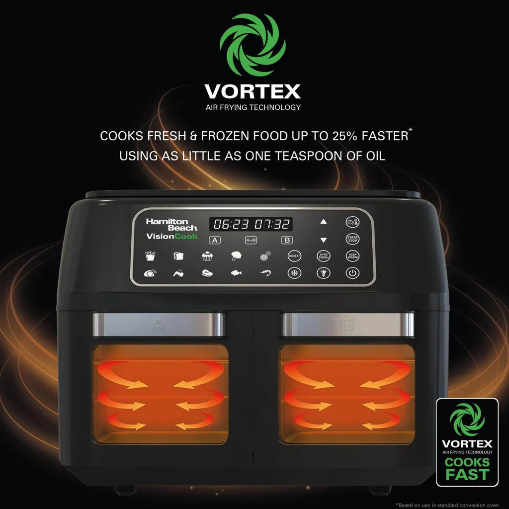 HAMILTON BEACH - VisionCook 11L Digital Dual Air Fryer Oven - HB2116A - Kitchenary