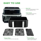 HAMILTON BEACH - VisionCook 9L Dual Air Fryer - HB700VCGS - Kitchenary