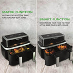 HAMILTON BEACH - VisionCook 9L Dual Air Fryer - HB700VCGS - Kitchenary