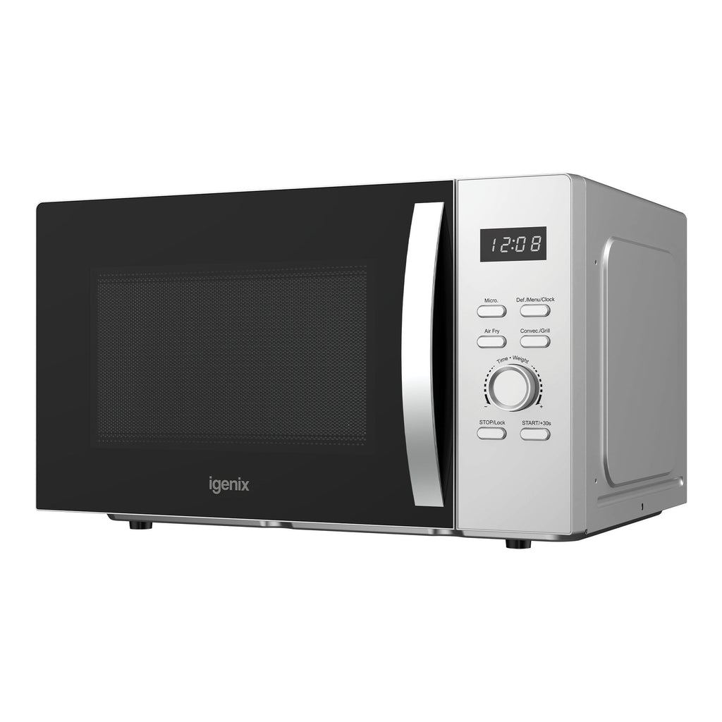 IGENIX - 28 Litre 850W Digital Combination Microwave with Air Fry Function - Silver  - IGMC02890S - Kitchenary