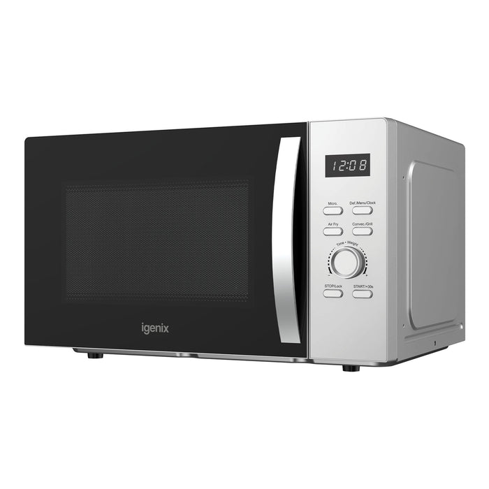 IGENIX - 28 Litre 850W Digital Combination Microwave with Air Fry Function - Silver  - IGMC02890S - Kitchenary