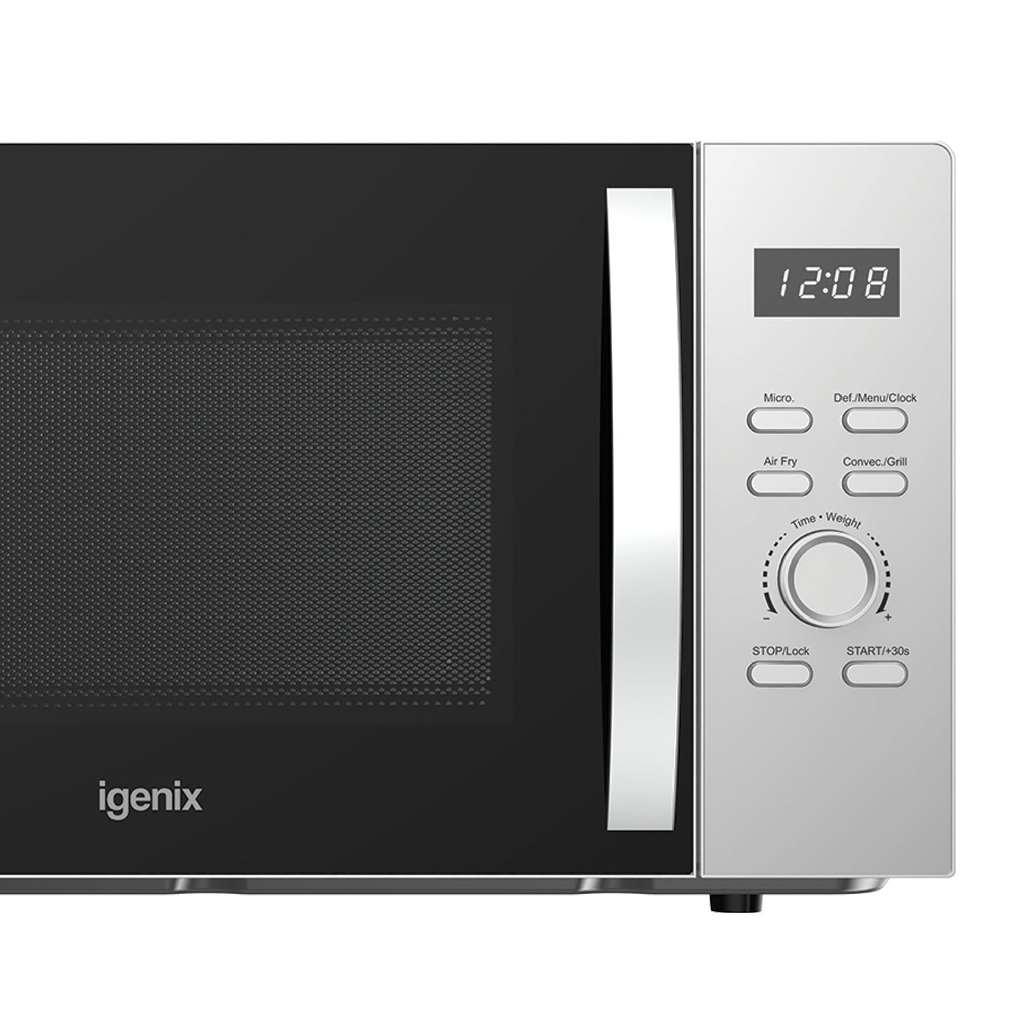 IGENIX - 28 Litre 850W Digital Combination Microwave with Air Fry Function - Silver  - IGMC02890S - Kitchenary