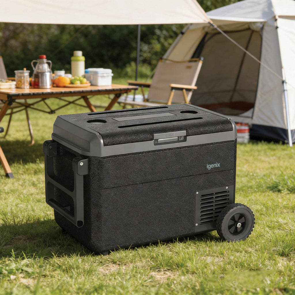 IGENIX - 50L Portable Fridge Freezer - Black - IGBF04000B - Kitchenary