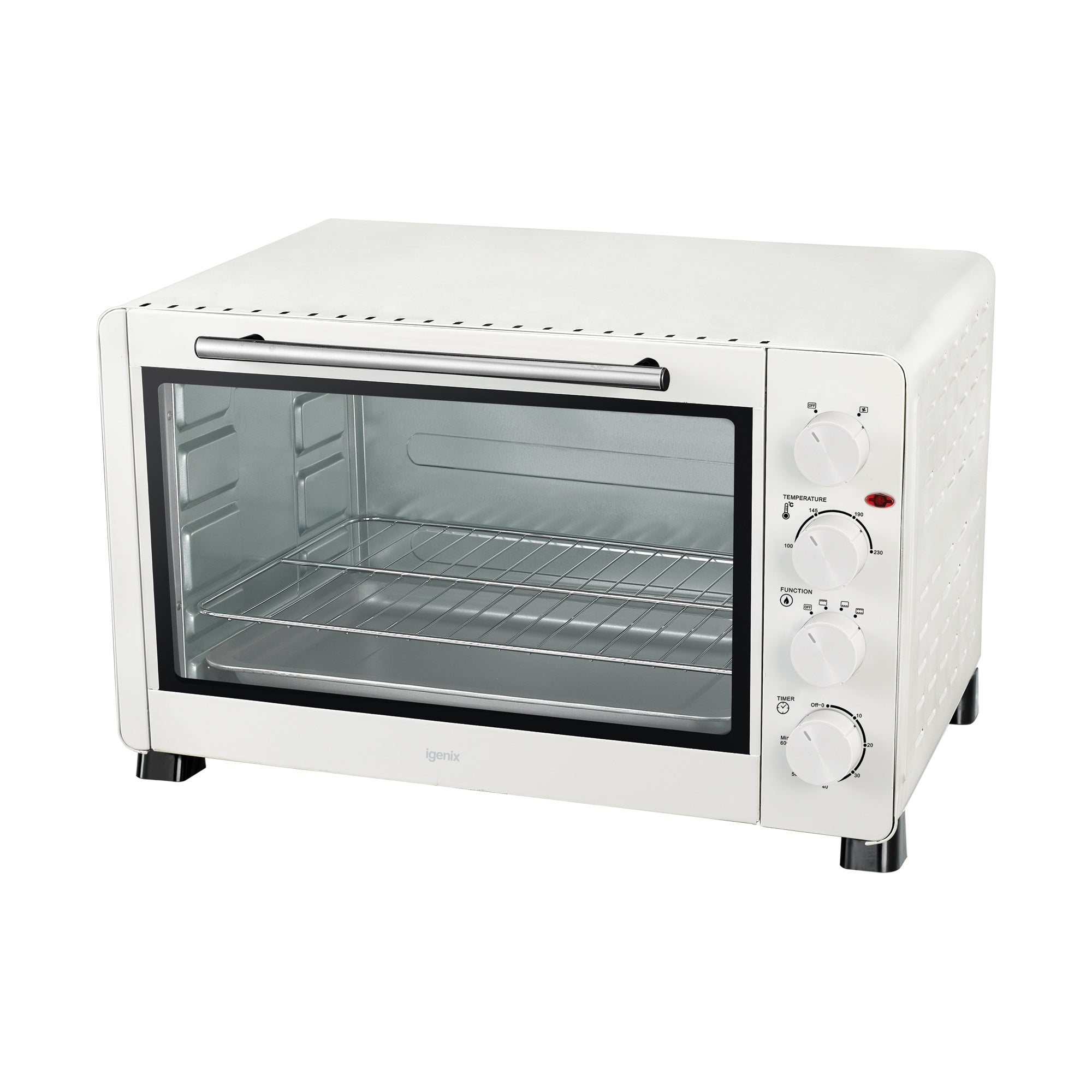 IGENIX - 60 Litre Electric Mini Oven - White - IG7161 - Kitchenary