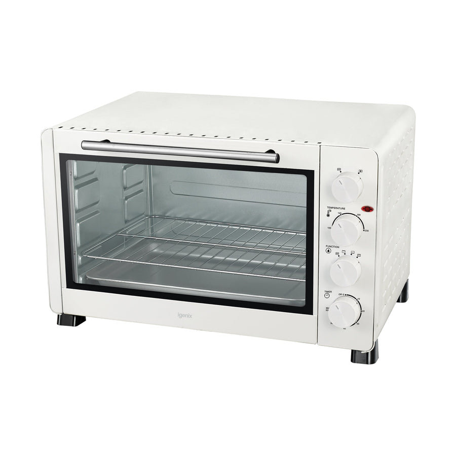 IGENIX - 60 Litre Electric Mini Oven - White - IG7161 - Kitchenary