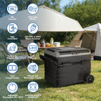 IGENIX - 60L Portable Fridge Freezer - Black - IGBF03667B - Kitchenary