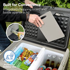 IGENIX - 60L Portable Fridge Freezer - Black - IGBF03667B - Kitchenary