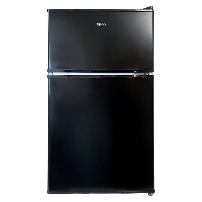 IGENIX - 96 Litre 47cm Under Counter Fridge Freezer - Black - IG347FFB - Kitchenary