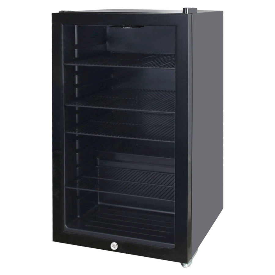 IGENIX - 98L UNDER COUNTER DRINKS FRIDGE BLACK - IGBF098UCB - Kitchenary