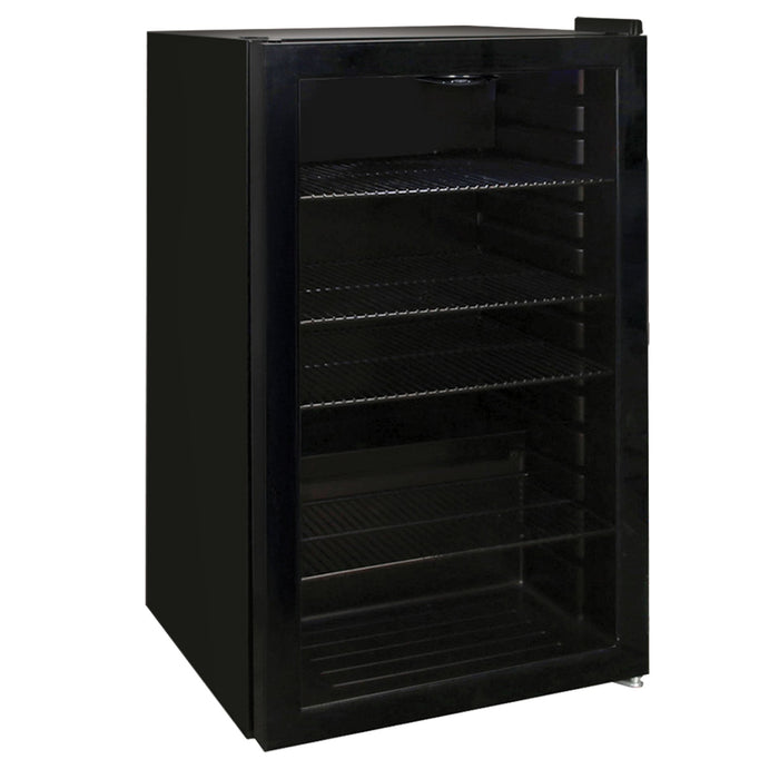 IGENIX - 98L UNDER COUNTER DRINKS FRIDGE BLACK - IGBF098UCB - Kitchenary
