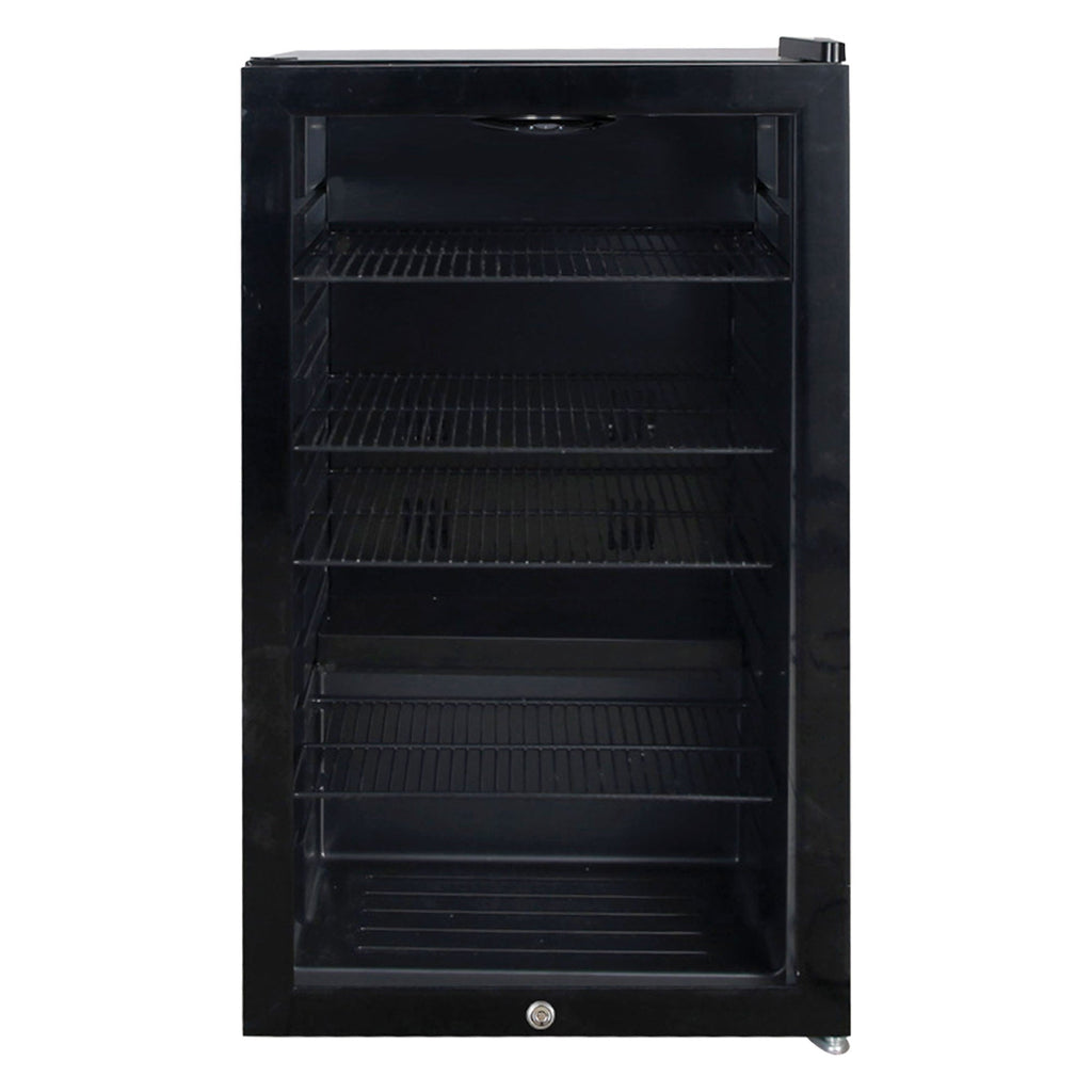 IGENIX - 98L UNDER COUNTER DRINKS FRIDGE BLACK - IGBF098UCB - Kitchenary