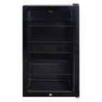 IGENIX - 98L UNDER COUNTER DRINKS FRIDGE BLACK - IGBF098UCB - Kitchenary