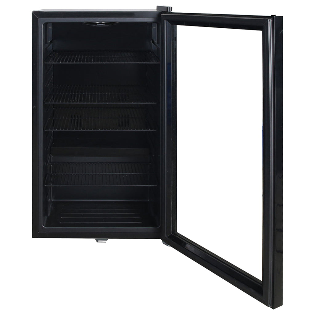 IGENIX - 98L UNDER COUNTER DRINKS FRIDGE BLACK - IGBF098UCB - Kitchenary