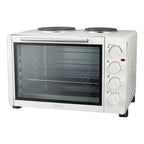 IGENIX - Electric Mini Oven with Double Hotplates - White - IG7145 - Kitchenary