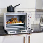 IGENIX - Electric Mini Oven with Double Hotplates - White - IG7145 - Kitchenary