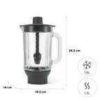 KENWOOD - Glass Blender Attachment - Grey & Glass - KAH359GL - Kitchenary