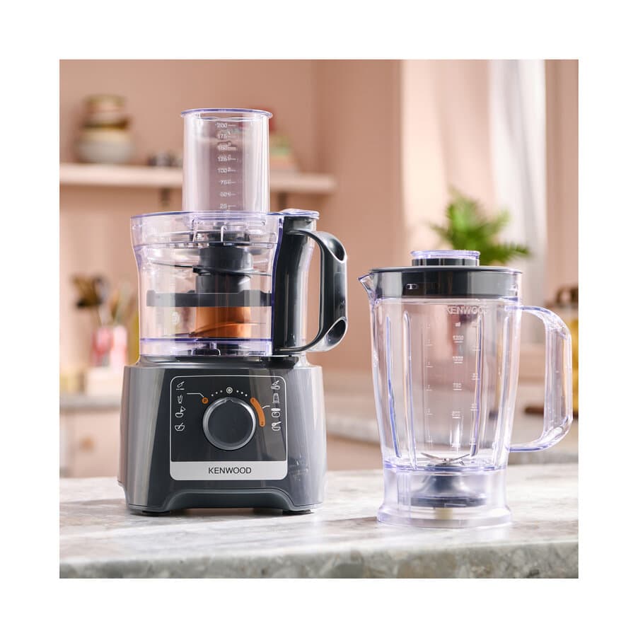 KENWOOD - MultiPro 2-in-1 Compact Food Processor and Blender - Grey - FDP31.170GY - Kitchenary