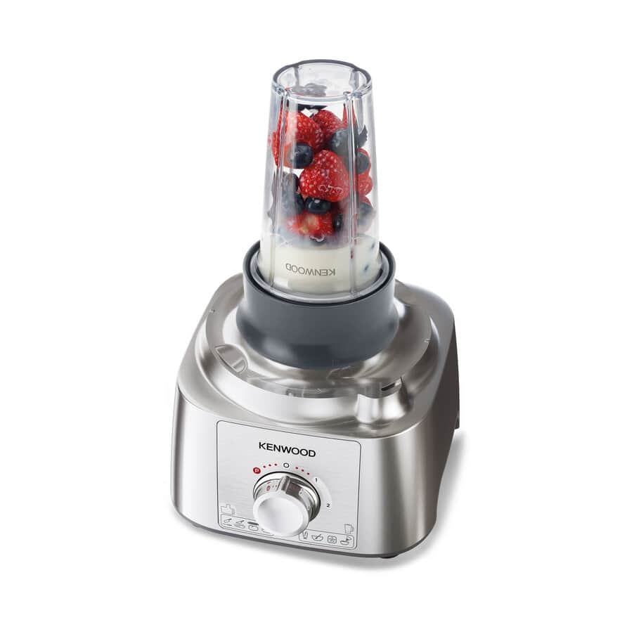KENWOOD - MultiPro Express 2-in-1 Food Processor with Smoothie2Go - Silver - FDP65.180SI - Kitchenary