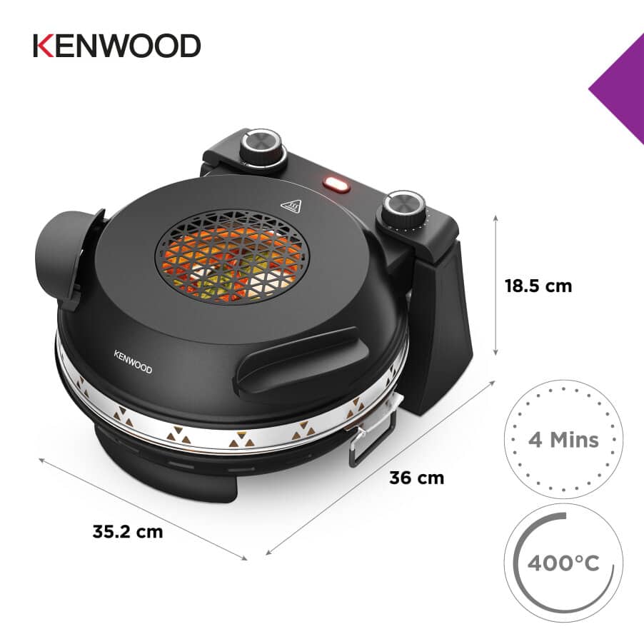 KENWOOD - My Pizzeria Countertop Pizza Oven - Black - KPO10.000BK - Kitchenary