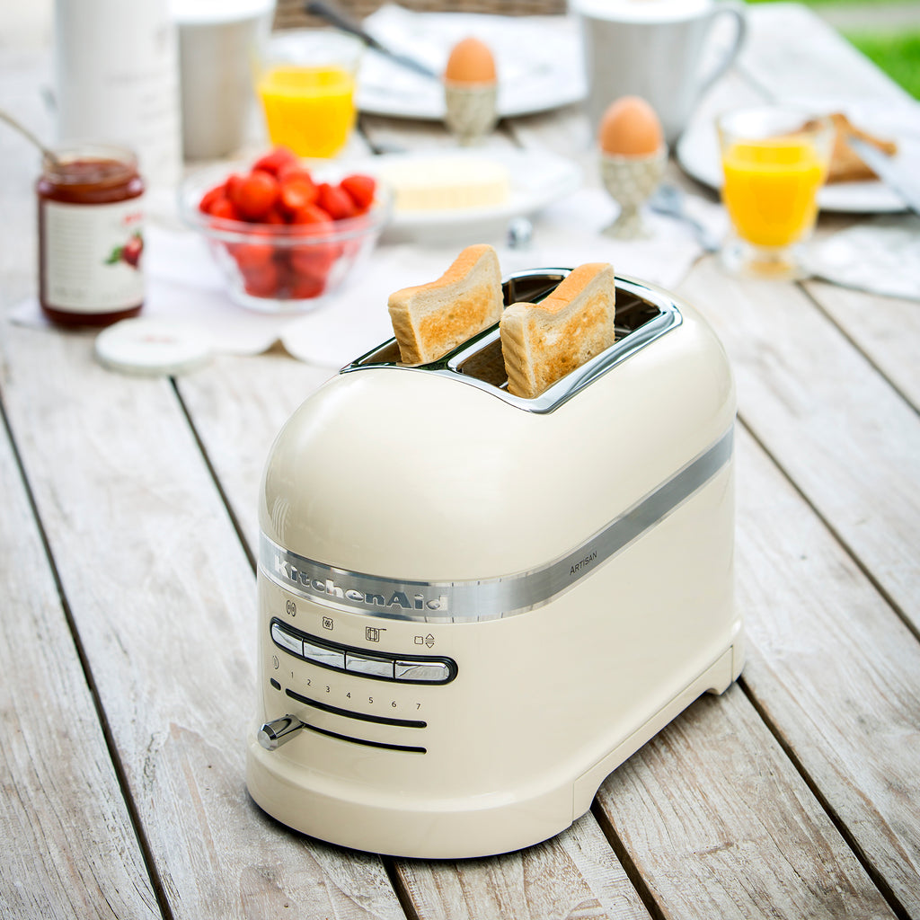 KITCHENAID - 2 Slice Artisan Toaster - Almond Cream - 5KMT2204BAC - Kitchenary
