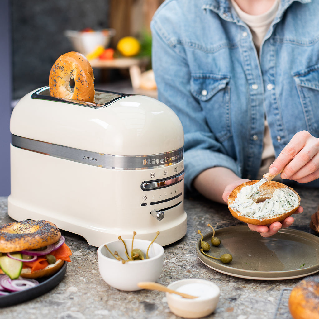 KITCHENAID - 2 Slice Artisan Toaster - Almond Cream - 5KMT2204BAC - Kitchenary