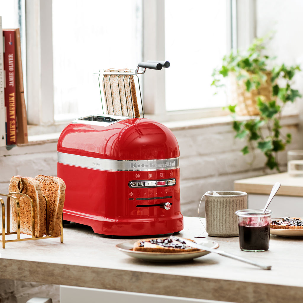 KITCHENAID - 2 Slice Artisan Toaster - Empire Red  - 5KMT2204BER - Kitchenary
