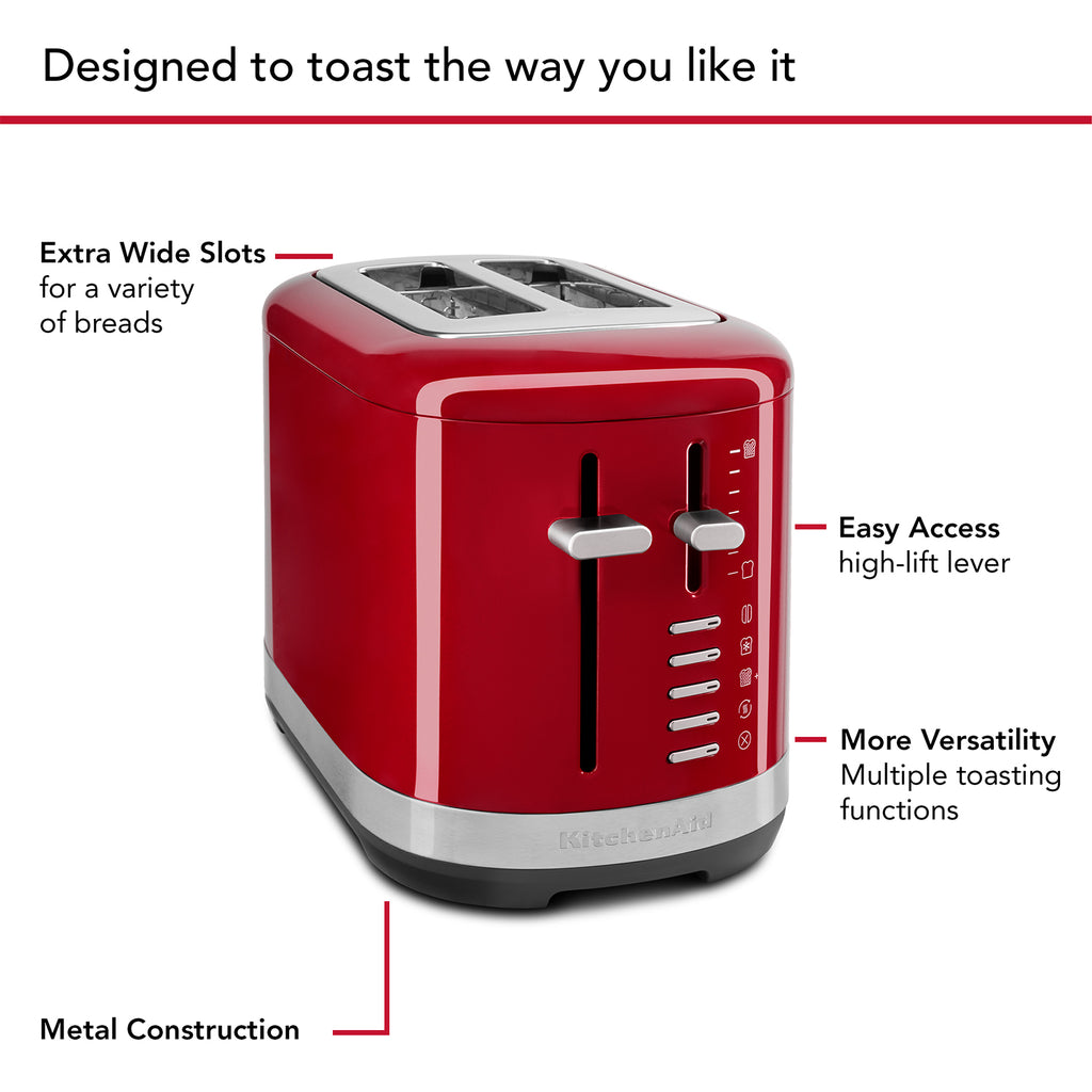 KITCHENAID - 2 Slice Toaster - Empire Red - 5KMT2109BER - Kitchenary