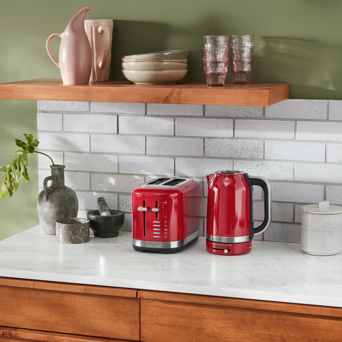 KITCHENAID - 2 Slice Toaster - Empire Red - 5KMT2109BER - Kitchenary