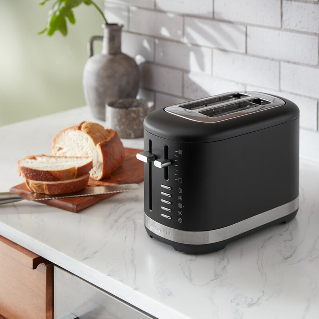 KITCHENAID - 2 Slice Toaster - Matte Black - 5KMT2109BBM - Kitchenary