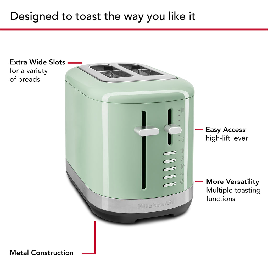 KITCHENAID - 2 Slice Toaster - Pistachio - 5KMT2109BPT - Kitchenary